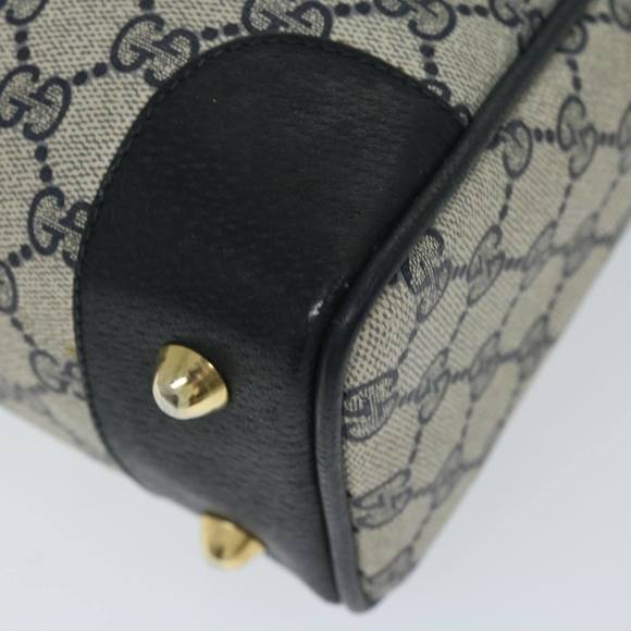 GUCCI GG Supreme Sherry Line Hand Bag PVC 2way Navy Red 904 02 015 Auth 68271 - Picture 16 of 16